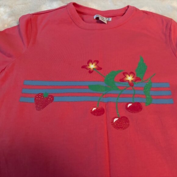 2/$25 Roots 73 Short--Sleeve Cotton Crew Neck T-Shirt Girls Size L - Picture 9 of 11